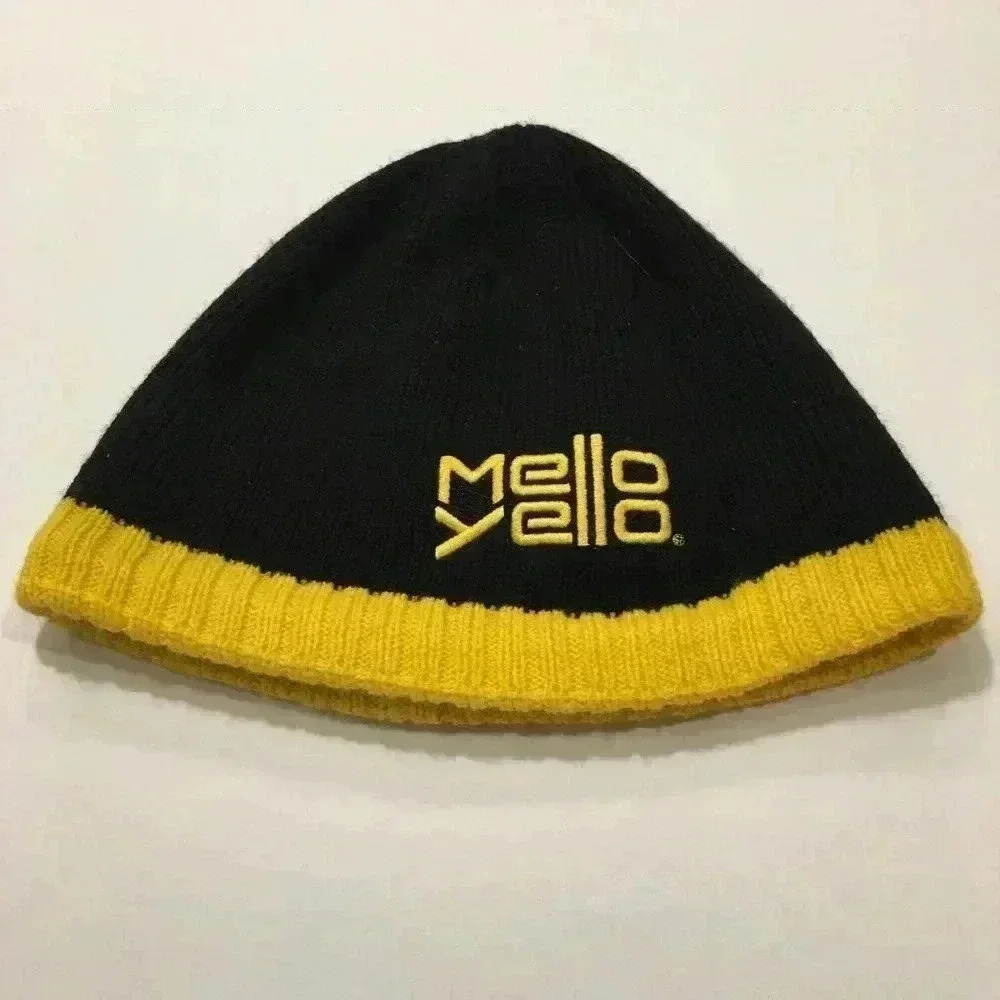 Apollo USA Mello Yellow Navy & Gold Winter Beanie